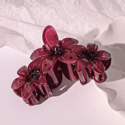 12 stuks Bloem Haarclips Hawaiiaanse Plumeria Haarclips Voor Vrouwen Antislip Klemclips Voor Dik Haar Strand Haaraccessoires black