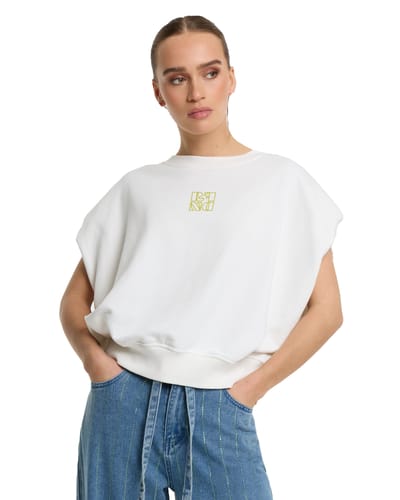 Refined Department Trui Jennely Knitted Sleeveless Oversi R2603823985 002 Off White Dames Maat - M