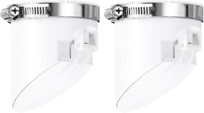 Afvoerklep - Anti-geur kern - Afvalwater Beheer - Zwaartekracht bediend - 2 stuks 75mm - Wit