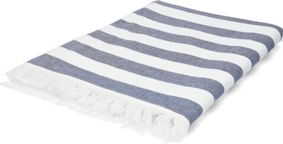 Lasa Home - Strandhanddoek Blauw 100X180 cm pareo - hamamdoek - strandlaken