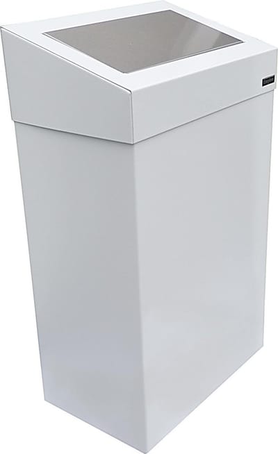 Easybin Wandafvalemmer Push - 18 l - Wit