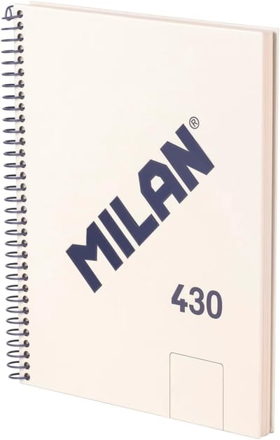 Notitieboek A5 - Schrijfblok hardcover - Dagelijkse notities - Microgeperforeerd papier - 80 vellen - Beige