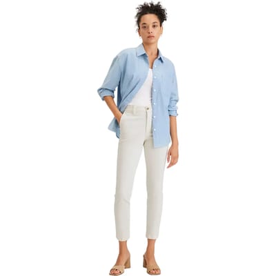 Dockers Weekend Skinny Chino Broek Beige 27 / Long Vrouw
