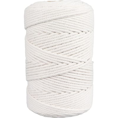 Wit Macramé Koord 4mmx21.9 Yards Macramé Touw Katoen Koord voor Wandhanger Plantenhangers Handwerk