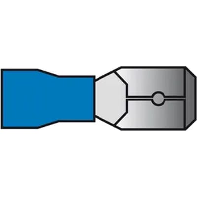 Carpoint Vlakstekker 740 Blauw 6,3x0,8mm 10 Stuks