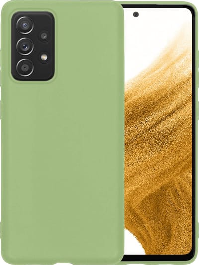 Hoesje - Geschikt voor Samsung Galaxy A53 - Sterk & Shockproof - Hoes Cover - Siliconen Case - Telefoonhoesjes - Groen