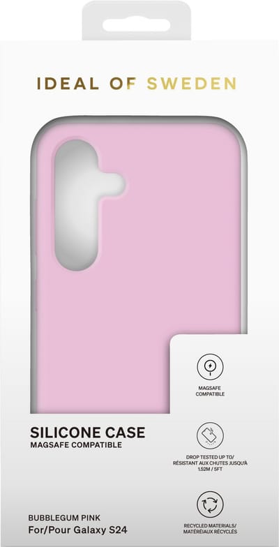iDeal of Sweden Galaxy S24 Plus Backcover hoesje Silicone Case Magsafe - Bubble Gum Pink
