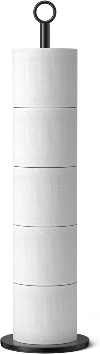 Staande Toiletrolhouder van RVS - Vrijstaand Design voor 4-6 Rollen