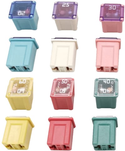 Mmgoqqt - 12 Stuks Low-Profile Fuses - Voor Vrachtwagens Auto's SUV's - 20A/25A/30A/40A/50A/60A