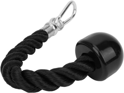 Fitness Touw - Triceps Touw - Kracht Training - Sterke Constructie - 35 cm - Zwart
