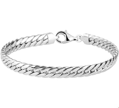 Zilver Gerhodineerde Armband gourmet 6 1329313