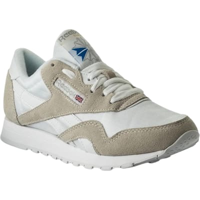 Reebok CLASSIC NYLON CBLACK FTWWHT FTWWHT Dames Sneakers - Zwart/white