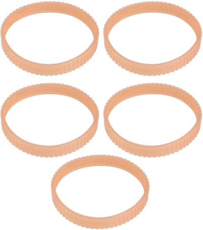 Dailygoods- Schaafmachine Riem Vervanging - 5 Stuks - Aandrijfriem Platenspeler - Rubber - 255 mm Omtrek - 11,5 mm Breedte