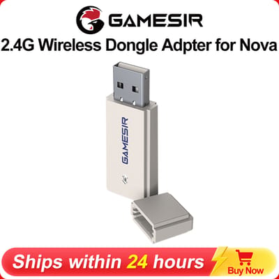 GameSir-controlleradapter voor Nova 2.4g draadloze ontvanger Gamepad-accessoires PC-verbinding Plug-and-play Stabiel signaalontwerp