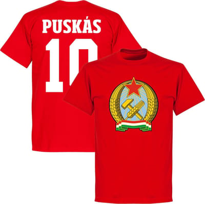 Hongarije 1953 Puskas 10 T-Shirt - Rood - L