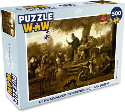 Puzzel De kwakzalver (De keisnijding) - Jan Steen - Legpuzzel - Puzzel 500 stukjes