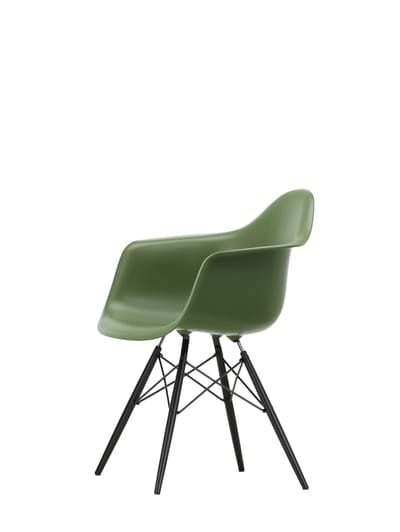 Vitra DAW Eames Plastic Armchair - forest RE - esdoorn zwart