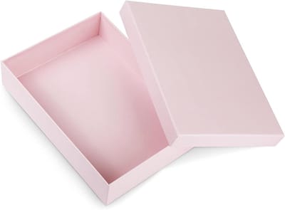 Allecta - Roze geschenkdoos met deksel voor bruiloft cadeauverpakking (31,5 x 22,5 x 6,5 cm)