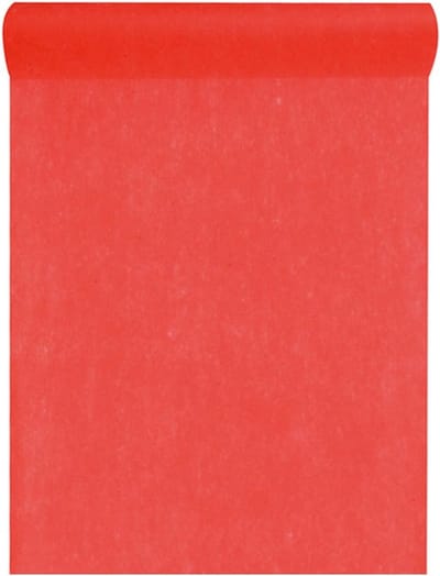 Vliesstof, 30 cm, 25 m lang, tafelloper, feest, bruiloftsdecoratie, rood