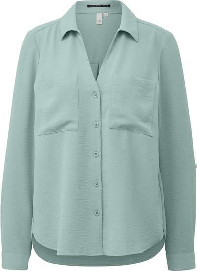 Vrouwen blouse met revers mouwen QS