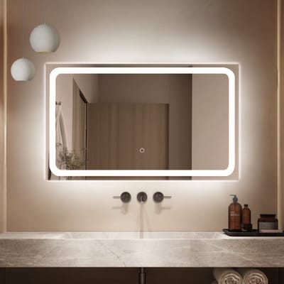 Lumoire® Spiegel Met Verlichting - 100 x 60 CM - Badkamerspiegel - Badkamer Spiegel