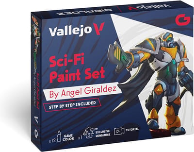 Vallejo Hobbyverf Acrylverf - 72313 Sci-Fi Paint Set by Angel Giraldez - Acryl Set Verf set - 12 x 17 ml