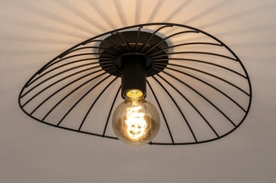 Lumidora Plafondlamp 74333 - Plafonniere - FABRIANO - E27 - Zwart - Metaal - ⌀ 39 cm