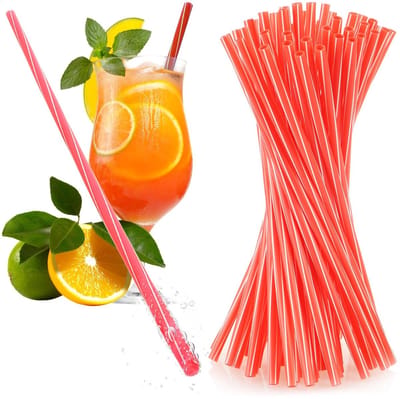 Dailygoods- Drinkrietjes 50x - Herbruikbaar - Vaatwasserbestendig - 22 cm - Voor smoothies/cocktails - Duurzaam alternatief - Rietjes