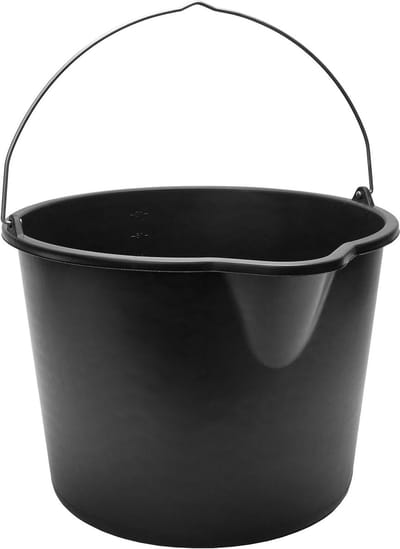 Bouwemmer 10 Pack - Mortelemmer Speciekuip - Bouw Tuin Huishouden - Metalen Hengsel Schenktuit - 20 Liter