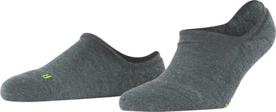 FALKE Keep Warm onzichtbar eenkleurig wol footies dames blauw - maat 37-38