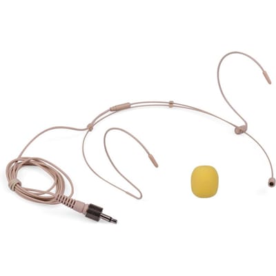 Lichtgewicht headsetmicrofoon, condensatormicrofoon, 4-pins mini XLR-stekker voor draadloos bodypack 3.5mm Lockable Plug