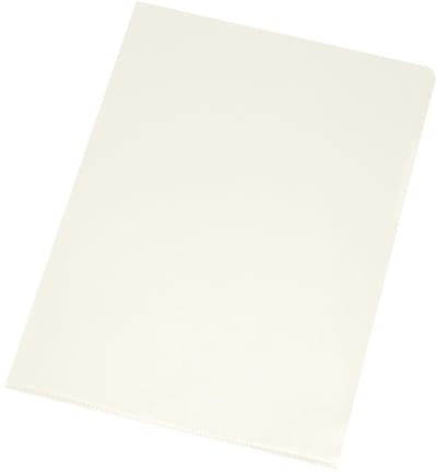 Q-CONNECT L-map | gekorreld | 120 micron | pak van 10 stuks