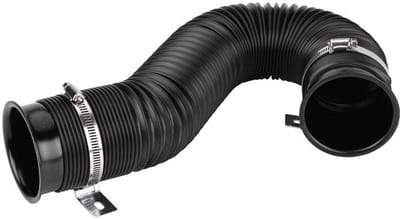 Dailygoods - Auto Koude Luchtinlaatpijp - Flexibele Inlaatpijp - Zwart - 3 Inch - Vervangingsslang voor Auto - Universele Pasvorm