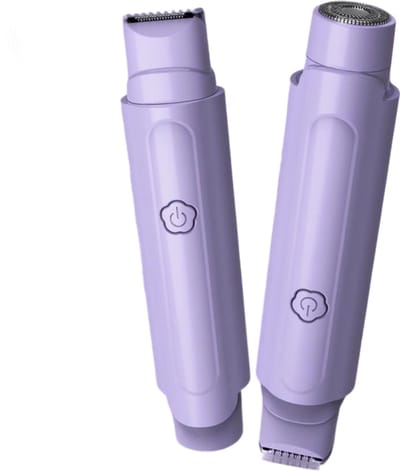 Ladyshave - Ladyshaves voor vrouwen - 2-in-1 Elektrisch Scheerapparaat - Dubbele Kop - Waterdicht - Nat en Droog - Geschikt voor Bikinilijn, Oksels, Benen, Armen, Lichaam en Gezicht - Paars