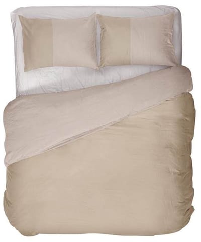 Kayori Gosen Dekbedovertrek - Tweepersoons - 200x200/220 cm - Zand
