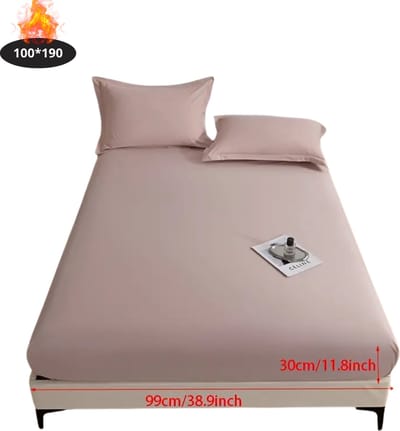 Nivard Waterdicht Hoeslaken - Beddengoed - Fitted Sheet - Bed - Lichtroze 100x190