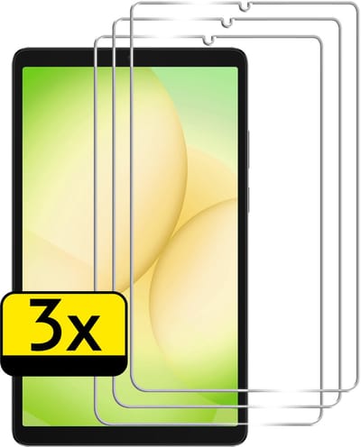 Screenprotector - Geschikt voor Samsung Galaxy Tab A11 - 3 Stuks - Extra Sterk - Beschermglas - Gehard Glas - Tempered Glass - Screen Protector