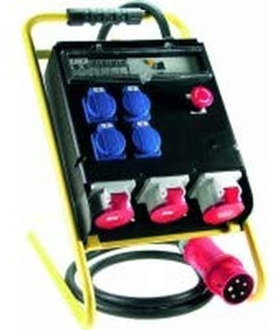 CEE Verlängerung 400V / 32A, 25m H07RN-F 5G6 mit Phasenwendestecker, IP44
