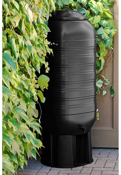 Dailygoods- Regenton 250 Liter - Kunststof - Inclusief Standaard/Kraan/Vulautomaat - UV-bestendig - Eenvoudig te Reinigen - Discreet Ontwerp - Waterton