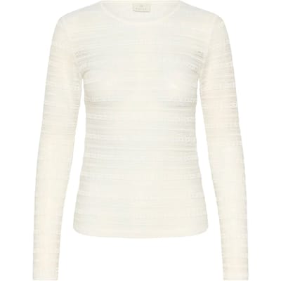 Dames-T-shirt met lange mouwen KAFFE KANanna Lace