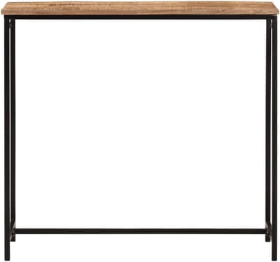 Consoletafel Massief Hout - Sidetable Smal - Decoratie Presenteren - Unieke Houtnerf - 80 x 30 x 74 cm - Bruin