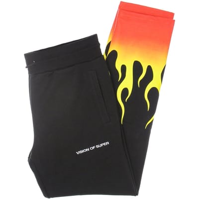 Lichtgewicht trainingspakbroek voor heren, rode Shaded Flames-broek