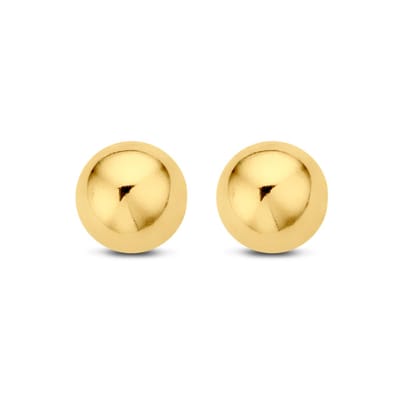 New Bling 9NBG-0009 – 14 Karaat Gouden Oorbellen Dames – Bolletjes Oorknopjes 5 mm – Cadeau