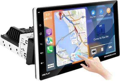 Podofo - Auto Multimedia Speler - 9inch - 2GB - 64GB - 1Din - Carplay Scherm - Touchscreen - GPS-navigatie - WIFI - Bluetooth - FM/RDS - Autoradio