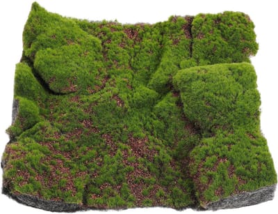 Nepmosmat Kunstgras - Kunstmos Imitatiegras - Decoratie Binnen Buiten - Realistisch Mos Effect - 30x30x4.5 cm - Groen