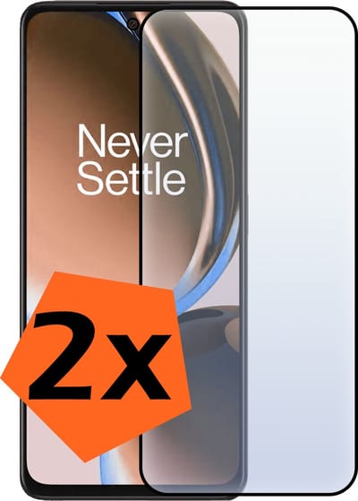 Screenprotector - 2 Stuks - Geschikt voor OnePlus Nord CE 3 Lite - Full Cover - Gehard Glas - Beschermglas - Tempered Glass - Screen Protector