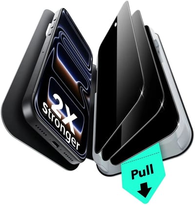 ESR UltraFit Classic Privacy Screen Protector Geschikt voor iPhone 17 Pro - 9H Tempered Glass - Case Friendly - Installatieframe - Geen luchtbellen & stof - 3-Pack