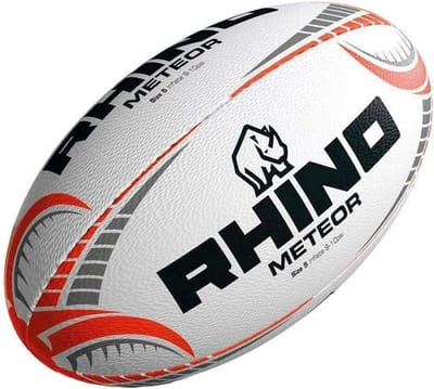 Rugby Bal - Sportbal Wedstrijdbal - Training Wedstrijden - Duurzaam Gelamineerd - Maat 5 - Wit