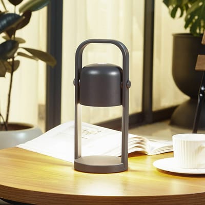 Lindby - Terraslampen- met dimmer - CCT - 1licht - Aluminium, kunststof - H: 26.2 cm - zwart - Inclusief lichtbron