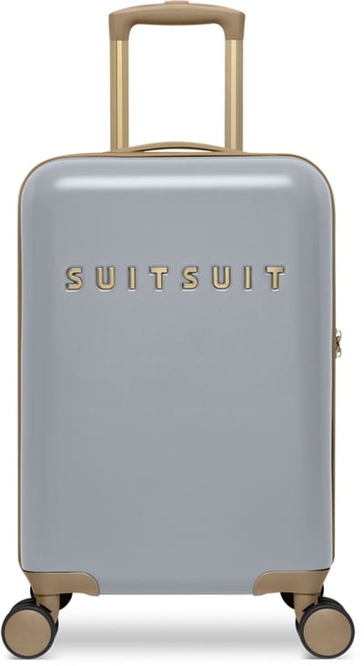 SUITSUIT Handbagage koffer 55x35x20 - Handbagage trolley - Lichtgewicht koffer - Reiskoffer - Veilig TSA cijferslot - Fusion koffer Frosted Grey - Grijs